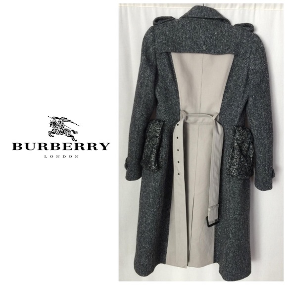 Sold 💯 Burberry Tweed Coat Honey-Beige IT38/US2 - Picture 3 of 8